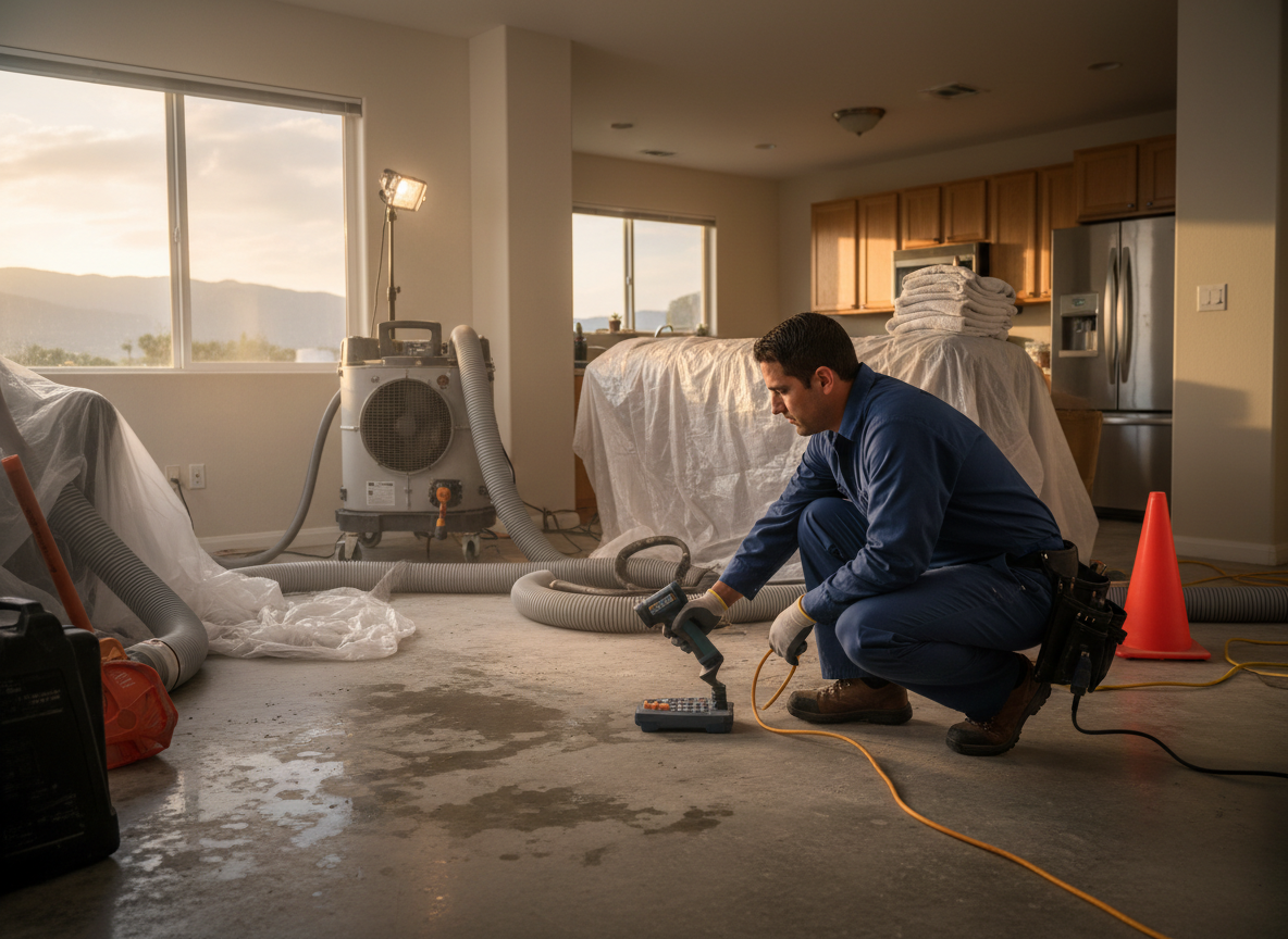Slab Leak Water Damage Restoration in Glendale, AZ