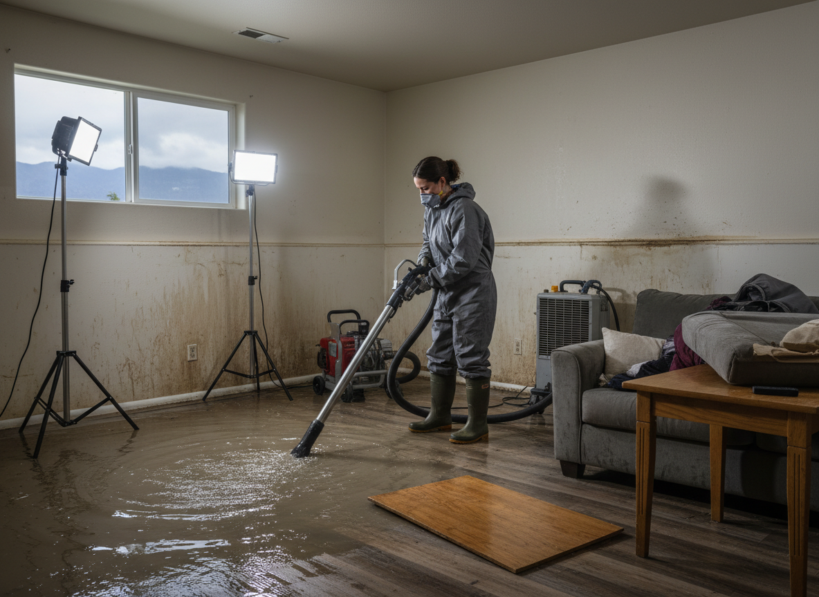 Flood Damage Cleanup in Hillcrest Ranch, AZ 85308